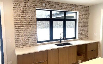 Brick back splash