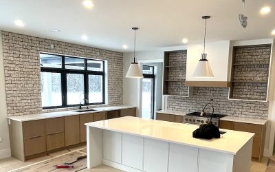 Brick back splash